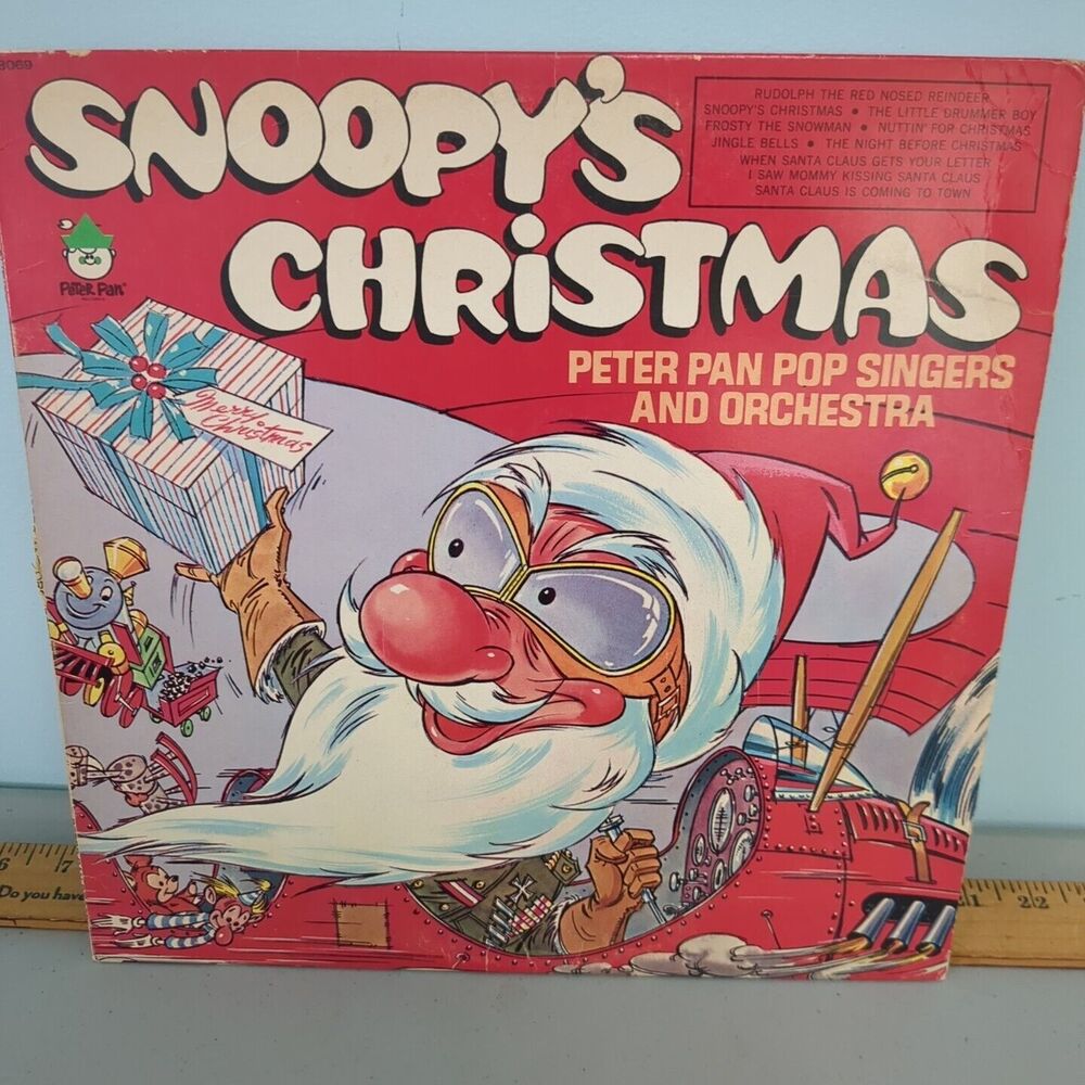 Snoopys Christmas Vinyl LP 33 1/3 Peppermint Kandy Kids Peter Pan VTG Record